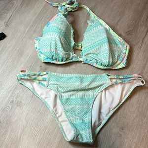 Victoria's Secret Swim| Floral Halter Top Bikini